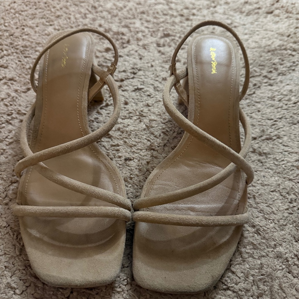 And other stories suede strappy heels